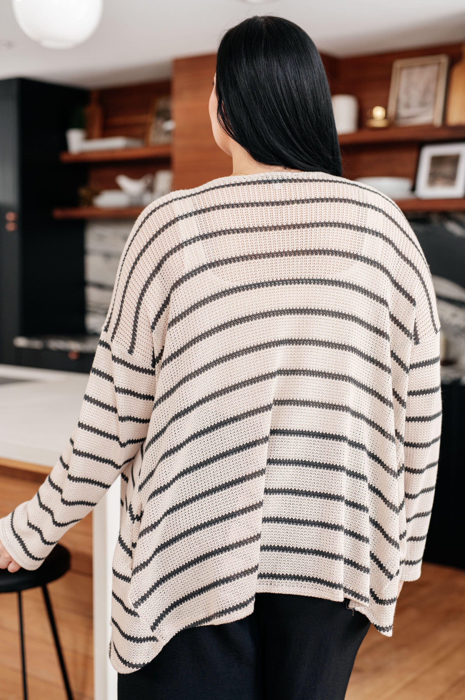 Weekend Adventure Striped Longline Cardigan - Dahlia Boutique