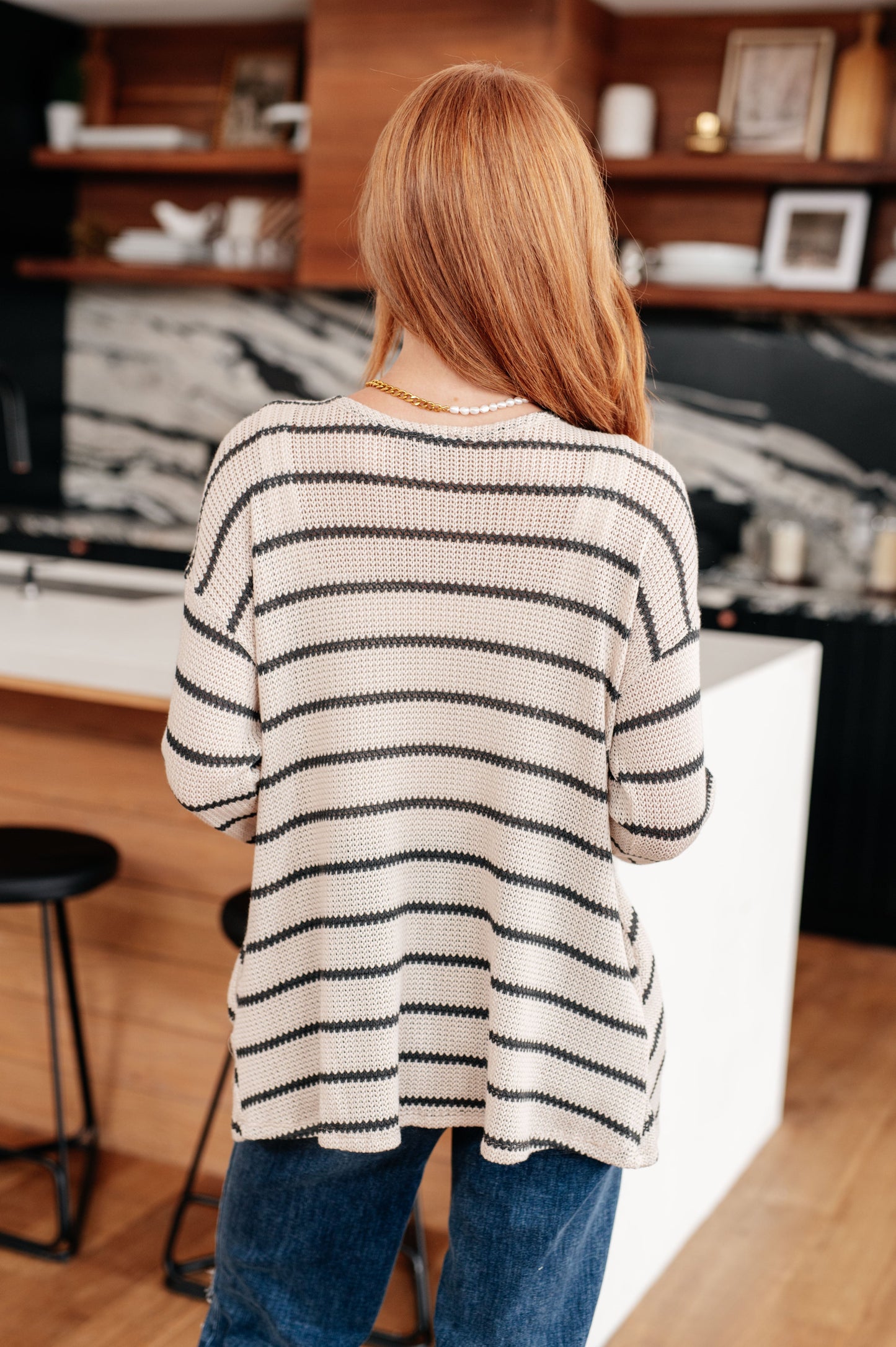 Weekend Adventure Striped Longline Cardigan - Dahlia Boutique