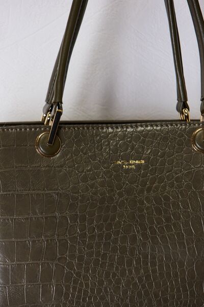 David Jones Texture PU Leather Handbag - Dahlia Boutique