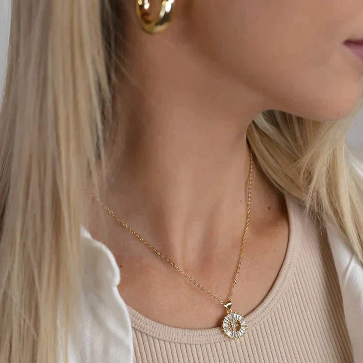 PREORDER: Mini Radiant Initial Necklace - Dahlia Boutique