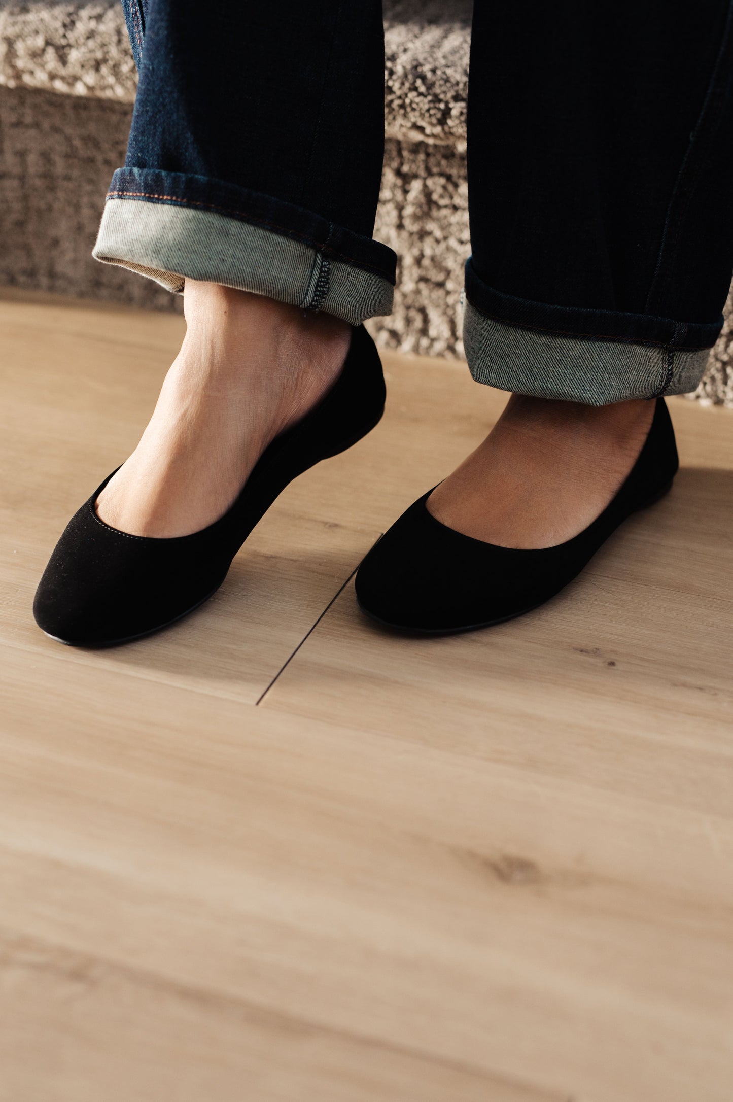 On Your Toes Ballet Flats in Black - Dahlia Boutique