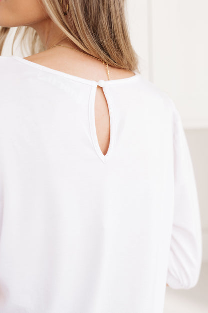 New Days Ahead White Blouse - Dahlia Boutique